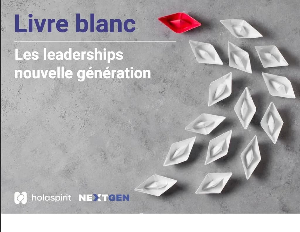 Couverture du livre blanc Holaspirit NextGen « Les leaderships nouvelle génération » (édition FR ; le texte alternatif de WordPress est le nom de fichier du média)