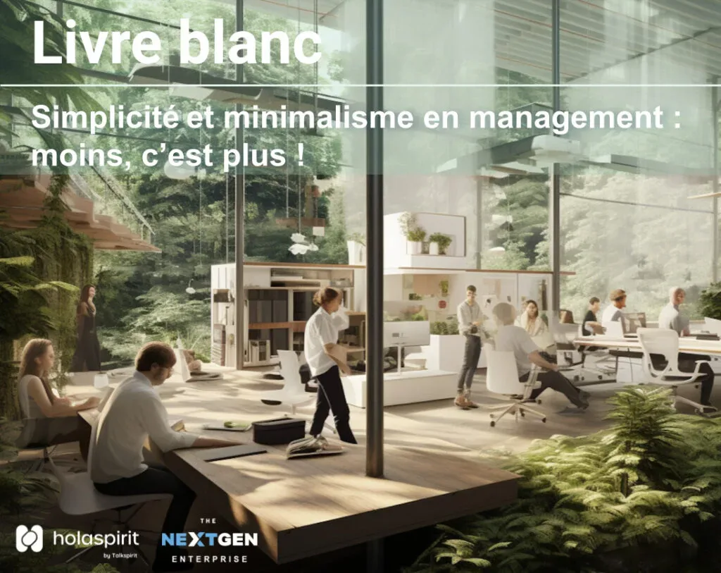 Couverture du livre blanc Holaspirit sur la simplicité et le minimalisme en management (sans texte alternatif sur WordPress)